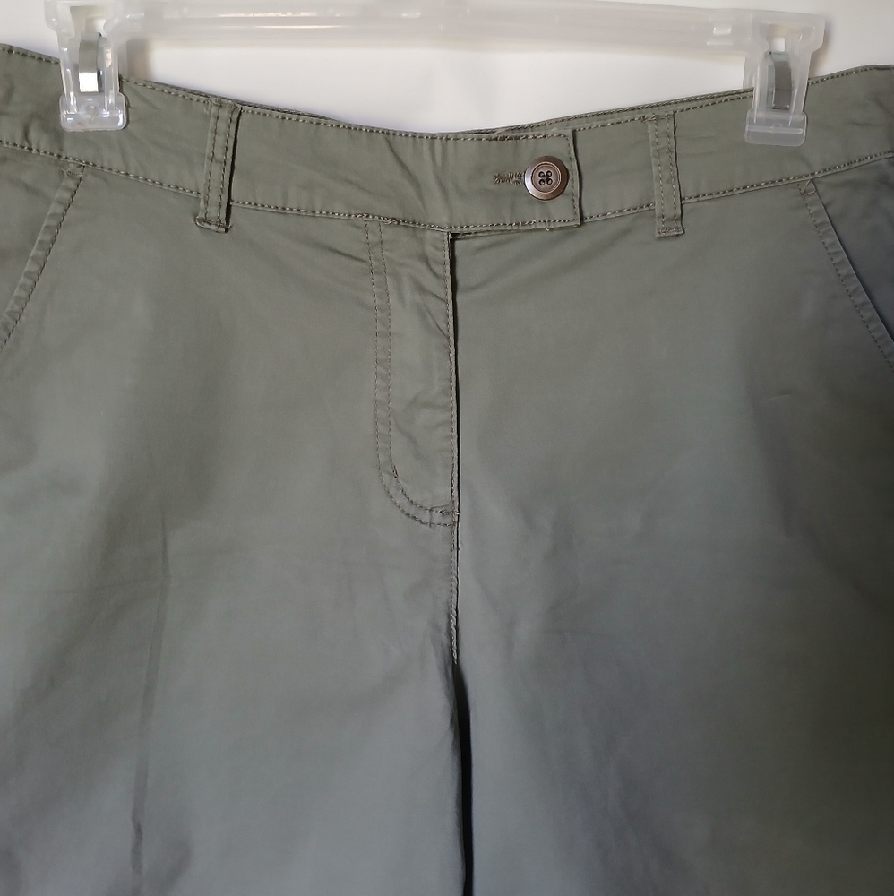 Kim Kim Rogers Womens Shorts Size 12 Color Army Green - Picture 4 of 9